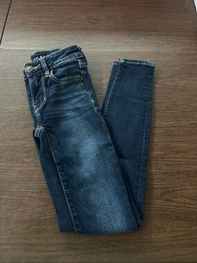 American Eagle Outfitters Dark Blue Skinny Jeans - Jegging